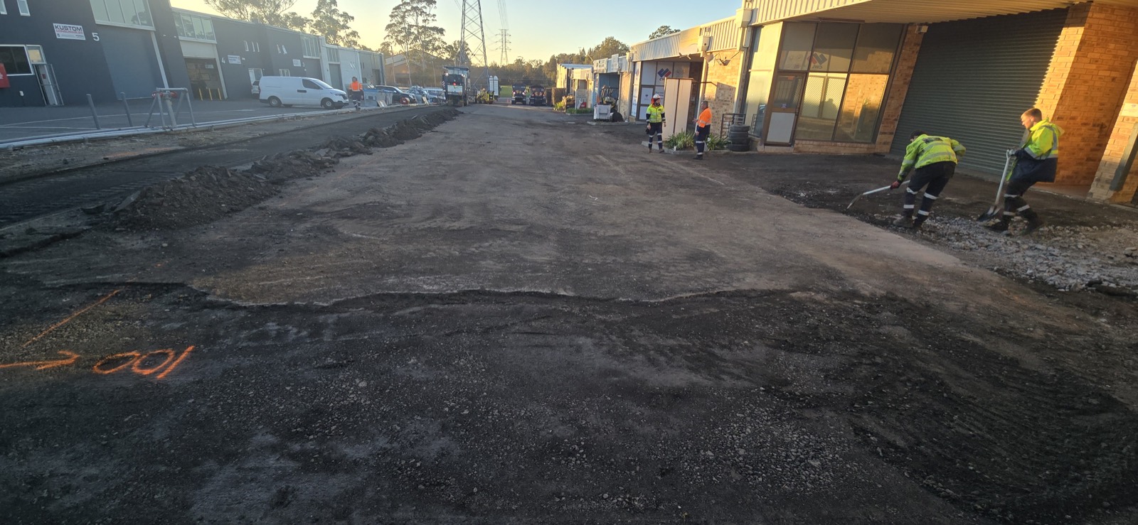 Strata Parking Lot Restoration - work in progress
