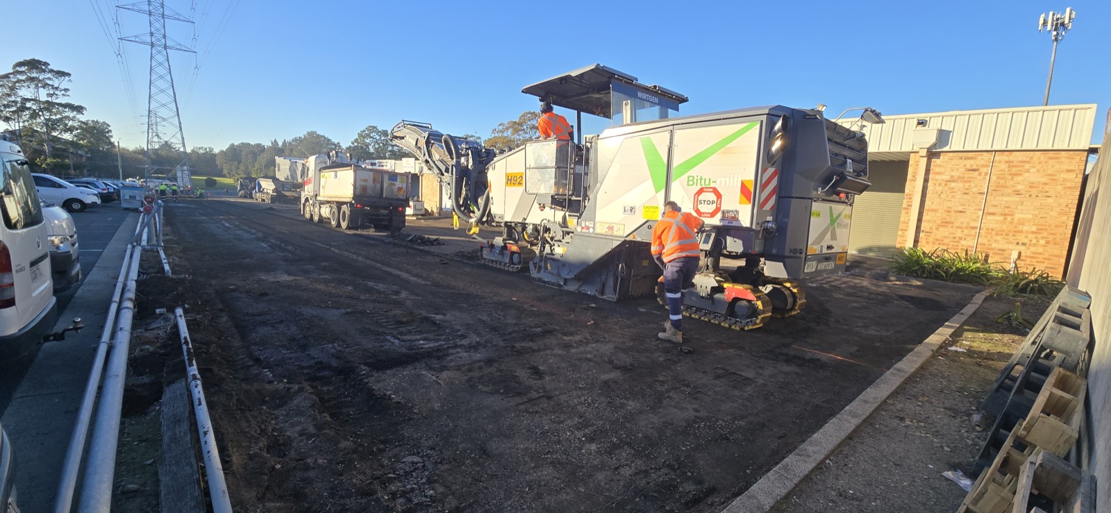 Strata Parking Lot Restoration - work in progress
