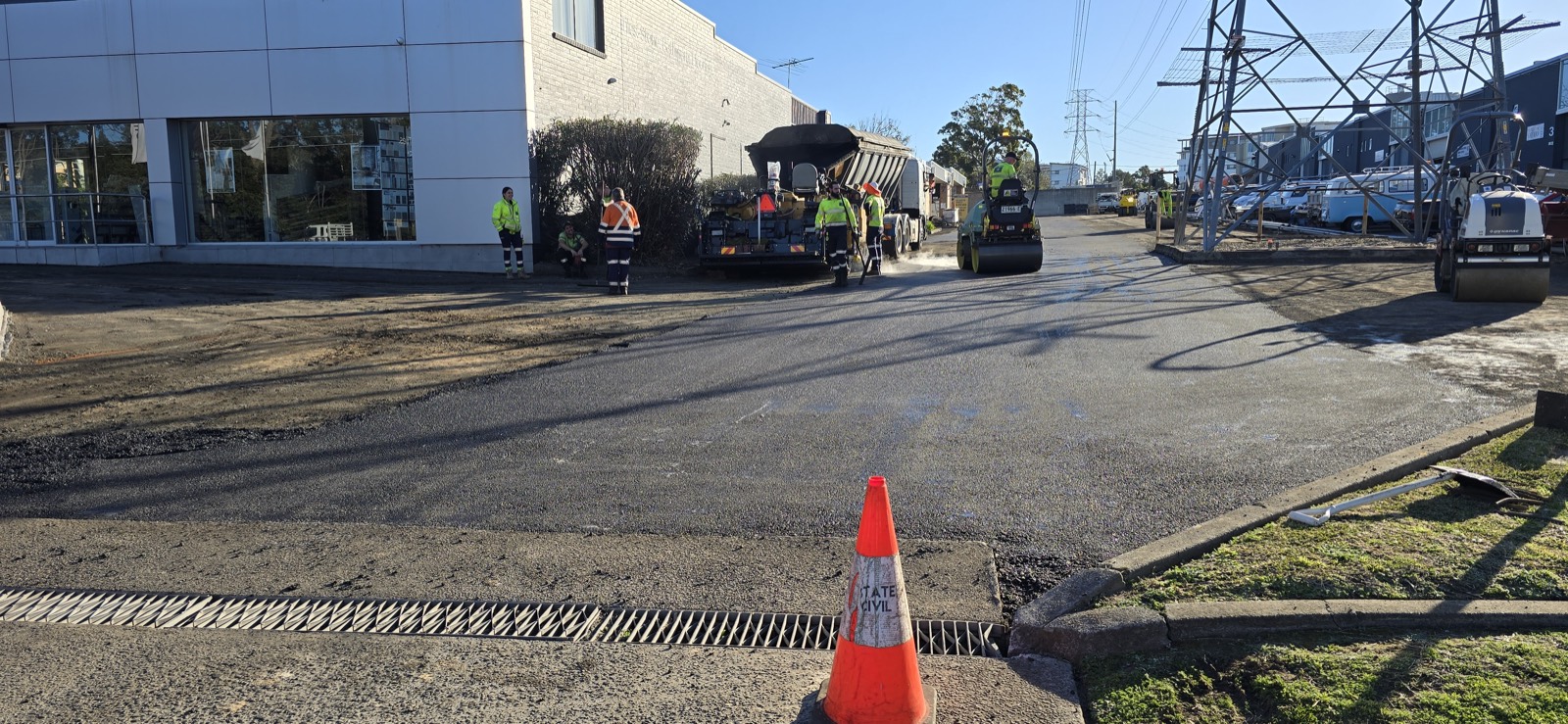 Strata Parking Lot Restoration - work in progress