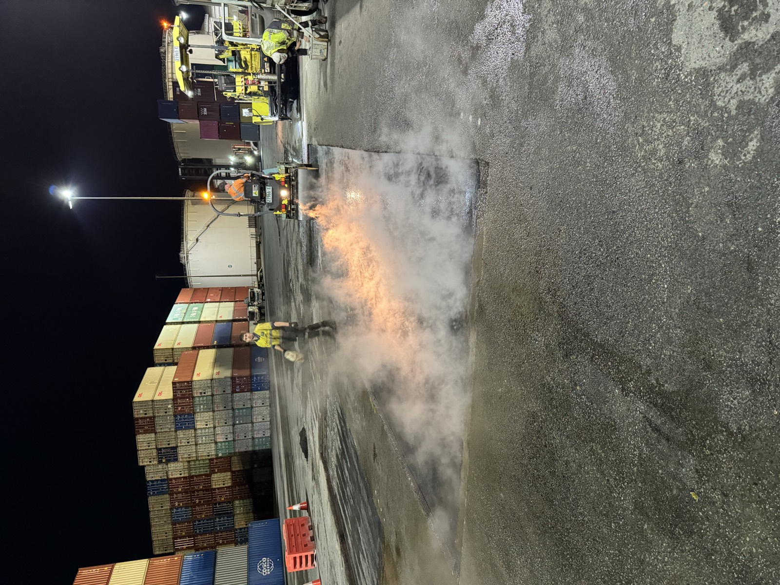 NSW Ports Asphalt Patching - work in progress