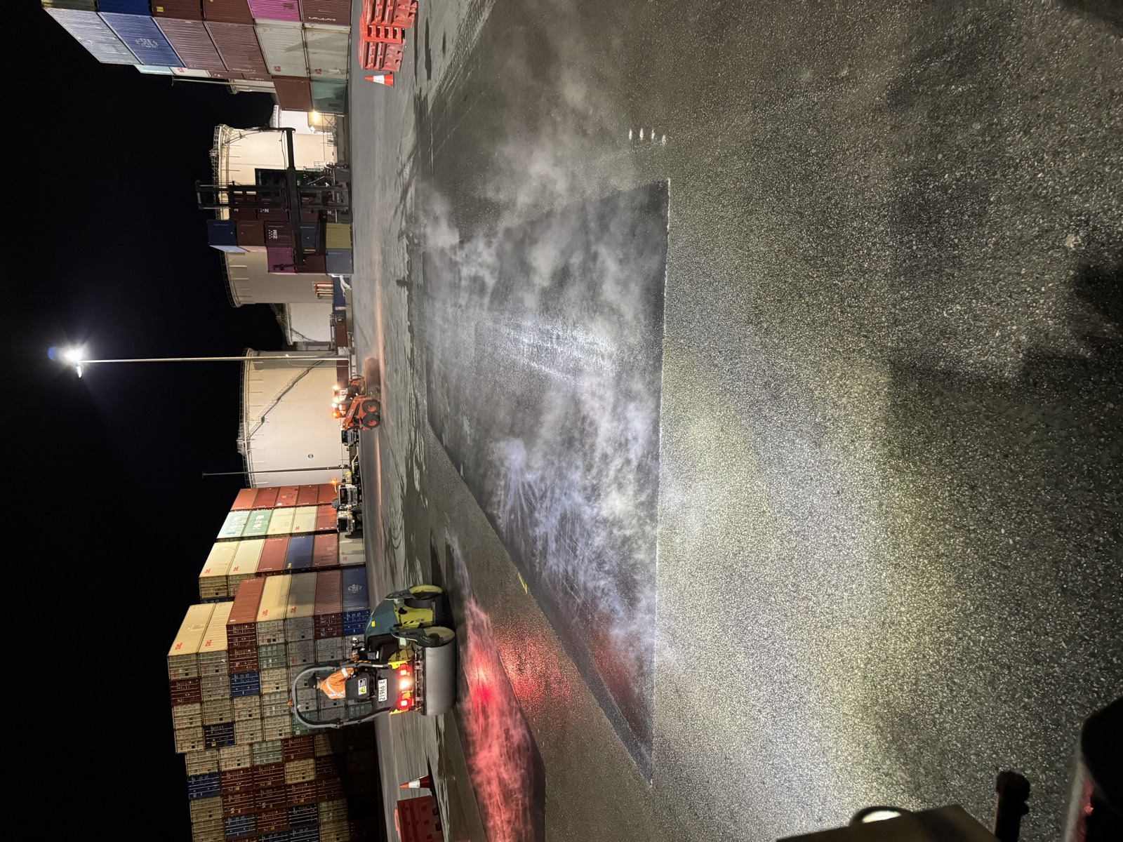 NSW Ports Asphalt Patching - work in progress
